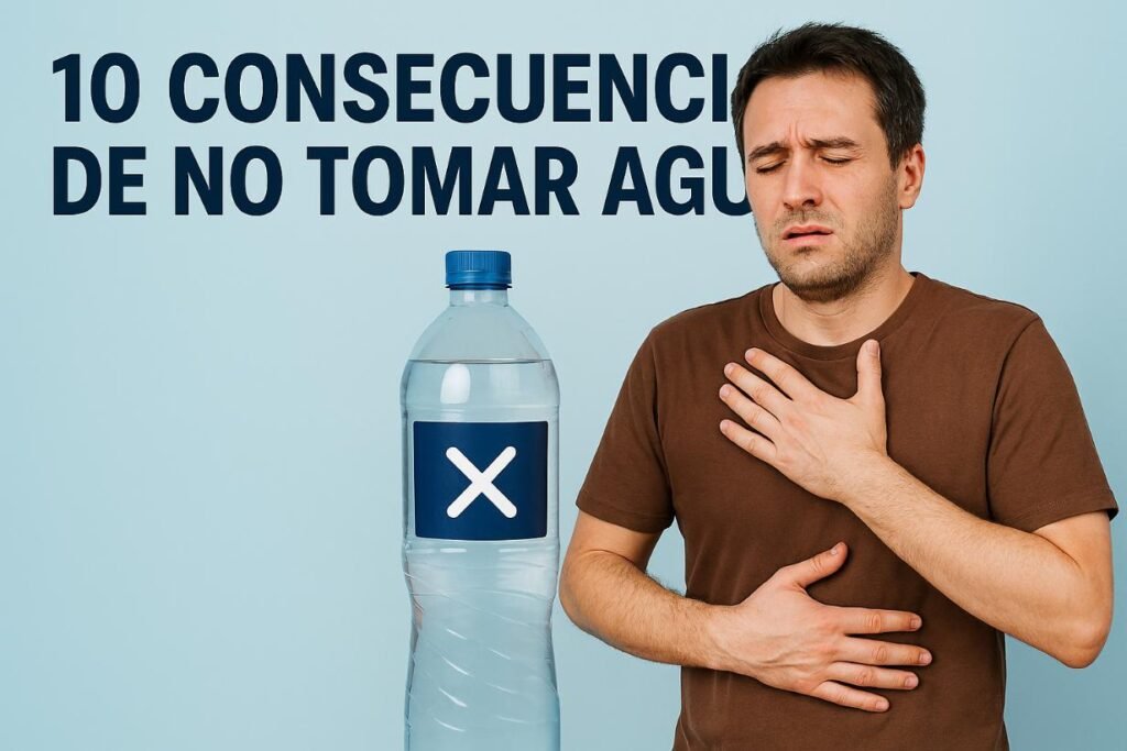 10 consecuencias de no tomar agua