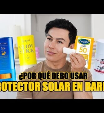 protector solar en barra